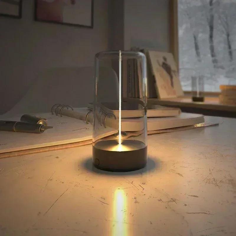 Minimalist Quantum Wire Ambient Magnetic Light Cordless Rechargeable Lamp for Bedroom Study Camping Gift