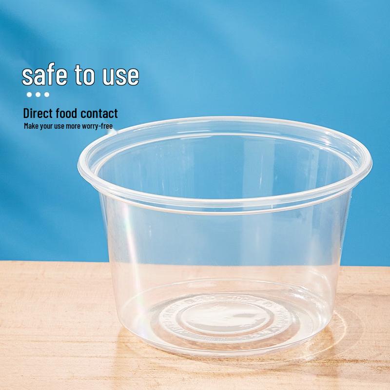 Disposable Plastic Dessert Bowls with Lids