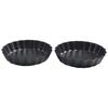 Tarteform Antihaftbeschichtet 4 Zoll Backboden Pizza Ersatz Set 6er Set Tarteförmchen Zubehör Kuchen Kohlenstoffstahl