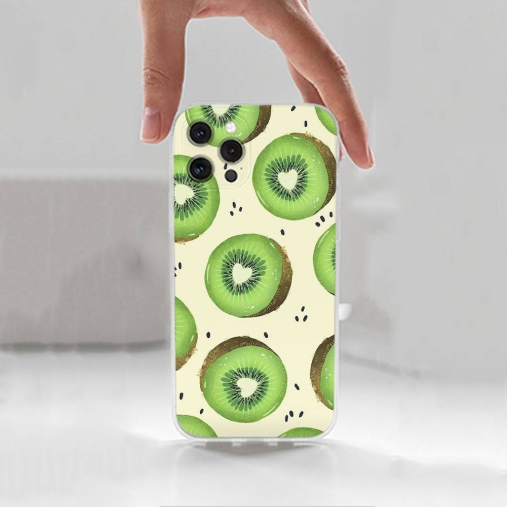 Fruit P-Painting For iPhone 12,Mini,16,X,13,XR,15,Pro,17,Plus,11,Max,14,SE,XS,Transparent Soft Cover Case