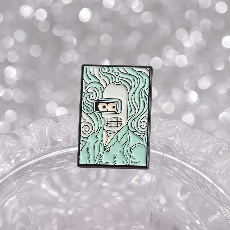Cartoon Trendy Winter Character Brooch In Alloy With Stylish And Functional Design