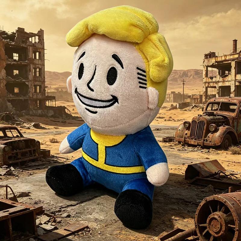 Vault Plush Toy Cartoon Vault Boy Plushie Doll Soft Peluches Stuffed Periphery Toys Kids Birthday Christmas Gifts