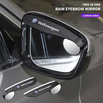 Do samochodu Volkswagen Osłona Przeciwdeszczowa Lusterka Wstecznego Małe Okrągłe Lusterko Lusterko Cofania Osłona Przeciwdeszczowa Do Volkswagen VW GOLF Polo Tiguan