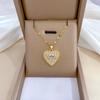 **Lively Women's Necklace: Titanium Steel & Gold-Plated Copper Clavicle Chain**