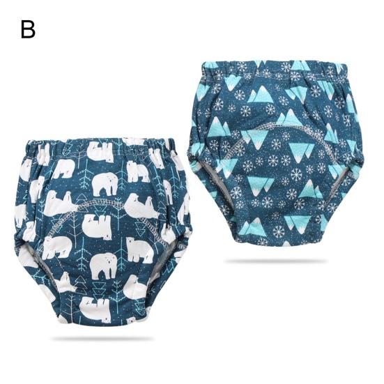 

2 шт./компл. хлопковые моющиеся тренировочные 6-слойные марлевые подгузники, штаны, товары для детей B