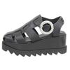 Excellent Stella McCartney Sandals Ellis black Faux leather Women 34 81053 Used