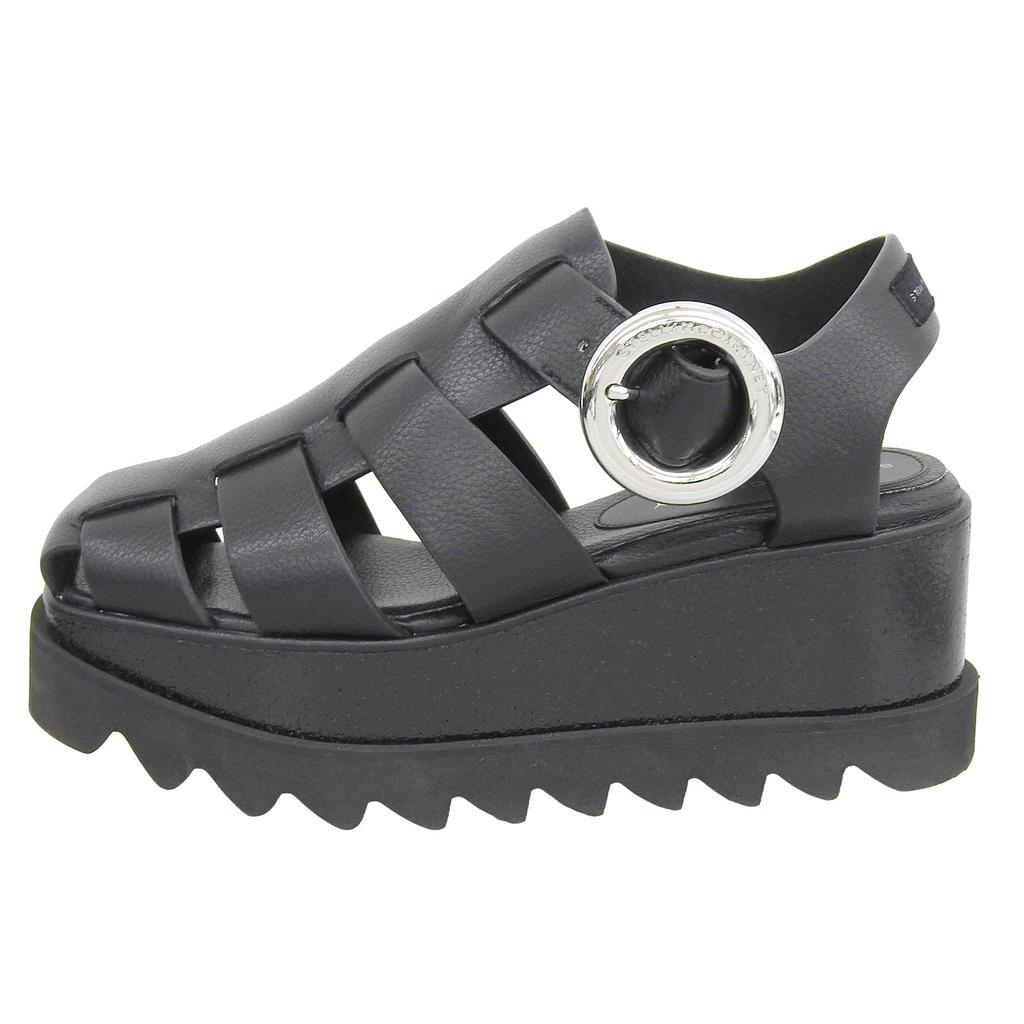 Excellent Stella McCartney Sandals Ellis black Faux leather Women 34 81053 Used