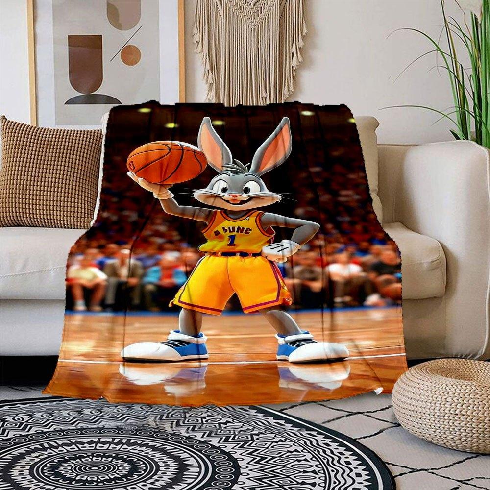

Bugs Bunny Basketball Jersey - Officially Licensed Blanket Flannel Throw Blanket for Sofa, Bed, Travel, Camping, Office 100x150cm