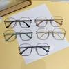 Korean Style Anti-Blue Light Glasses: Trendy Retro Round Face-Slimming Design for Women and Men, Available with Prescription Lenses.