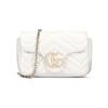 GG Marmont White Quilted Leather Chain Shoulder Bag Luxury Crossbody Bag for Women Evening Party Daily Commute 841290-AAFAX-9050