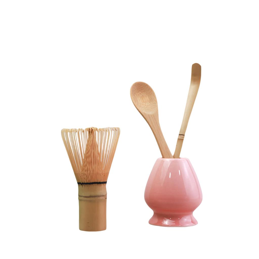Japanese Matcha Tea Accessories, Matcha Whisk, Traditional Spoon, Teaspoon, Whisk Stand, The Perfect Set To Make A Traditional Cup Of Matcha