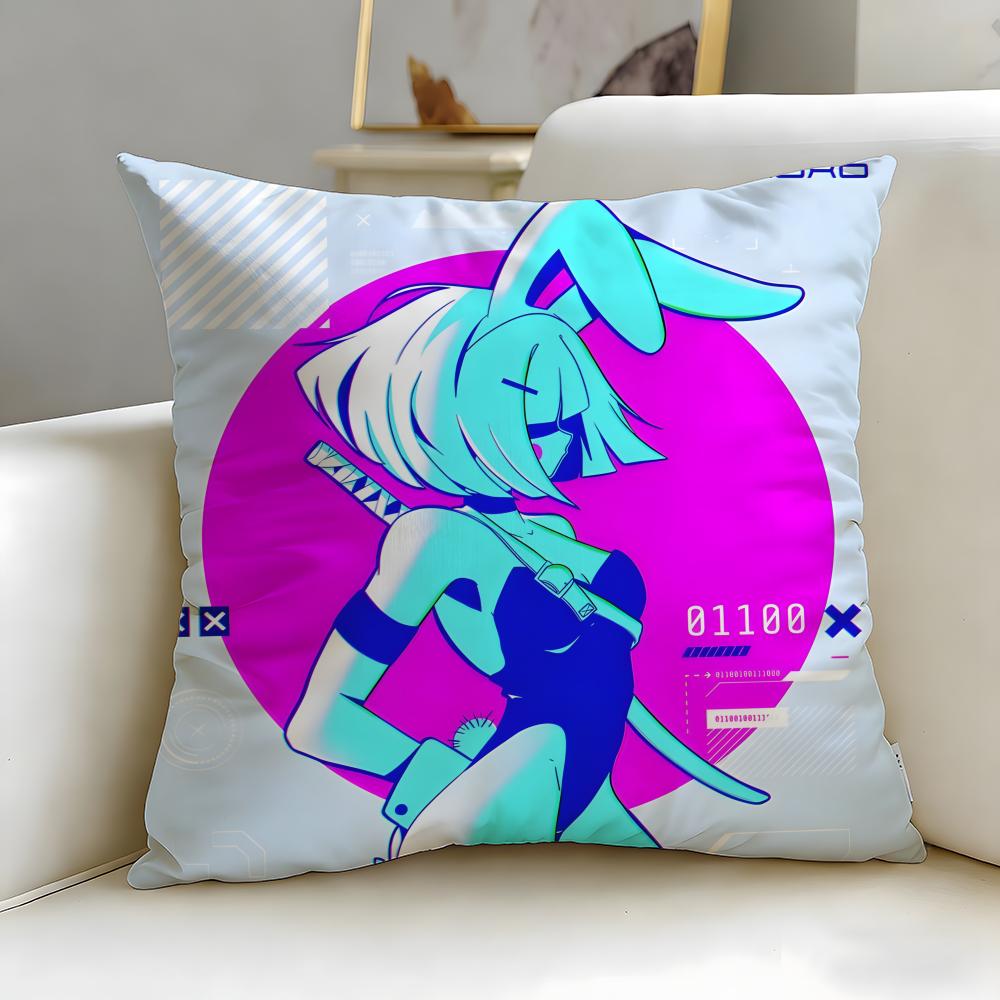 popular game Nier Automata Cushion Cover Soft & Easy-Wash Pillow Case – Versatile for Couch, Bed, Travel and Office