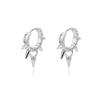 Stainless Steel Star Hoop Earrings For Women Men Gold Color Star Earrings Wedding Ear Buckle Jewelry Christmas Gift aretes
