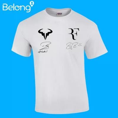 Roger Federer X Rafael Nadal Podpisové tričko Roger Federer Vtipné tričko Unisex tričko