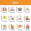 Colorful Easter Cake Decorations Set of 12pcs Rabbit Gnomes Cupcake Toppers Spring Theme Decor Easter Party Supplies