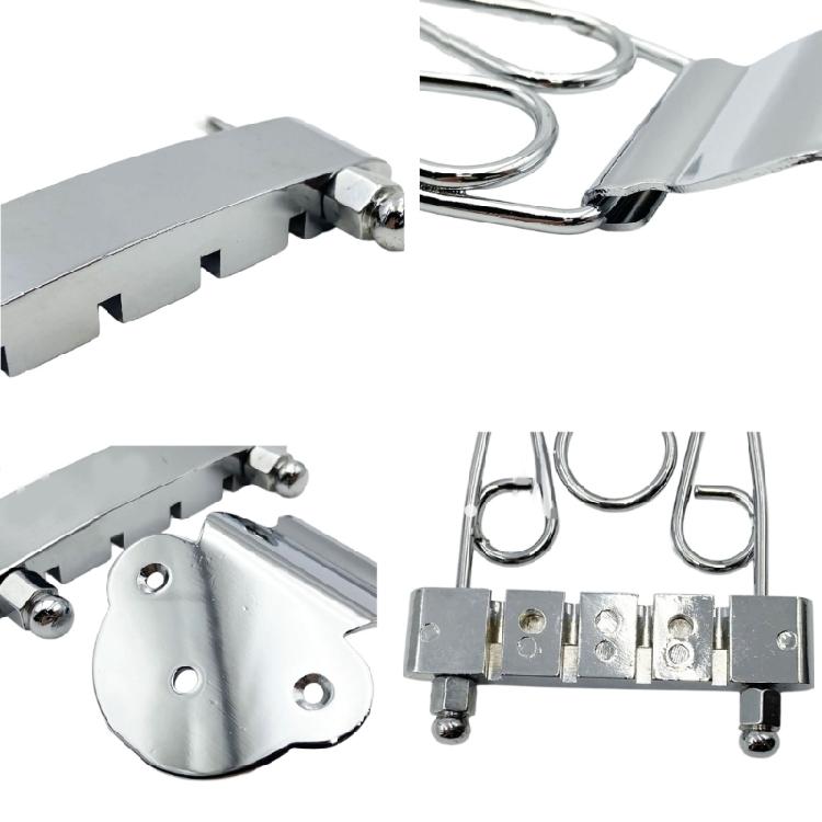 Dekorative 4-Saiten-Brücke zur Verbesserung des musikalischen Ausdrucks auf E-Gitarren mit ausgewogener Tonhöhenverstellung