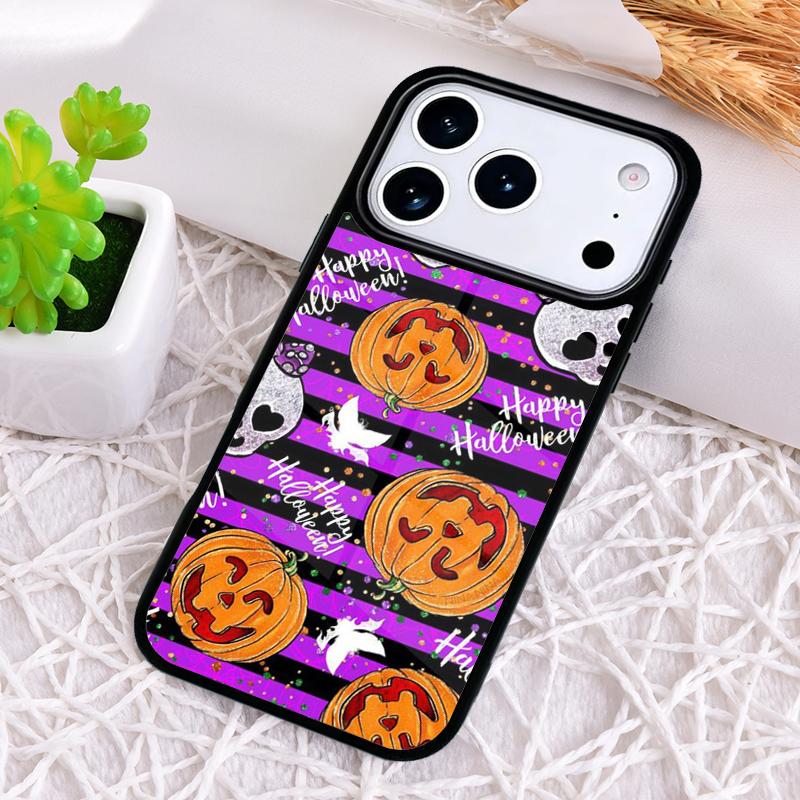BOO! Happy Halloween Pumpkin Phone Case for iPhone 17 Air 16 15 11 12 14 13 Pro Max Shockproof Cover
