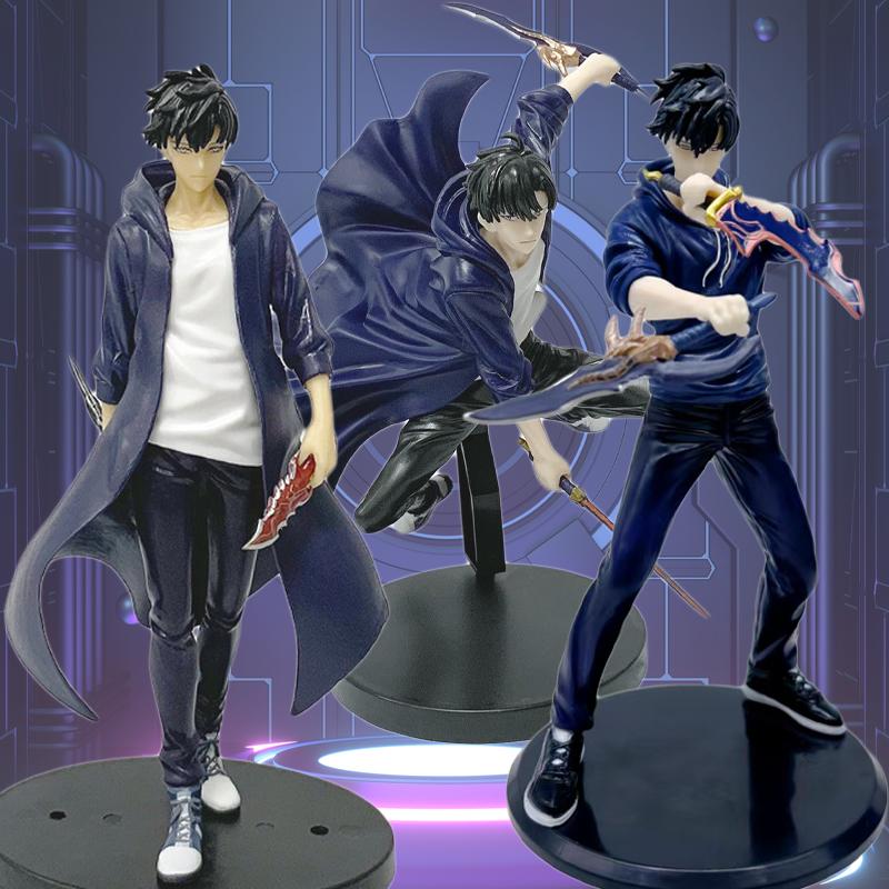 21CM Anime Solo Leveling Figure Sung Jin Woo Animated Edition ESPRESTO Excite Motions-1 Battle Scene Model Toy Doll PVC Gift