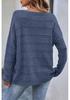 Autumn/Winter 2025 Women's Solid Color Hollow Out Drop Shoulder Sweater - Casual Loose Pullover Knitwear