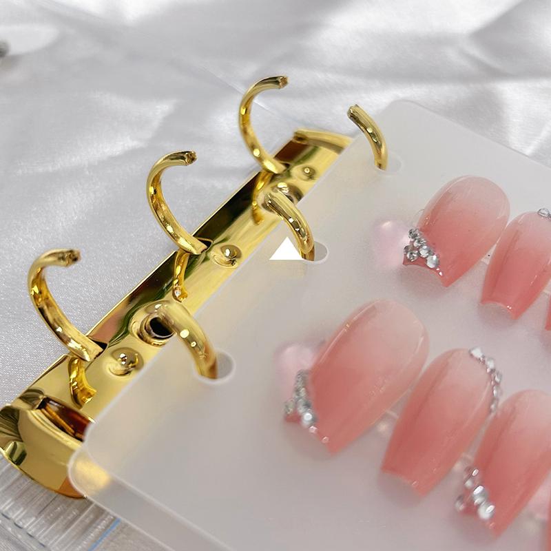 Nail Art Piece Storage Book Nail Tips Exhibition Photo Album Card Clip Display Board Diy Simple Album Book Manicure Collector