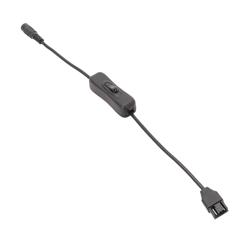 33cm DC5.5x2.1mm Plug to 4Pin Computer PC Fan Power Adapter Cable Connect Computer Fans to External Power Source