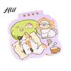 Thickened Inner Pages Journal Cat Mini Spiral Notebooks 3.6 X 3.8 Inch Top-Wire Bound Memo Pads, Travel Notebook Cartoon 50 Notepads, Kawaii