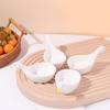 4PCS Cartoon Sauce Dishes 3D Seasoning Dish Ceramic Tableware Ceramic Dipping Bowls  Restaurant