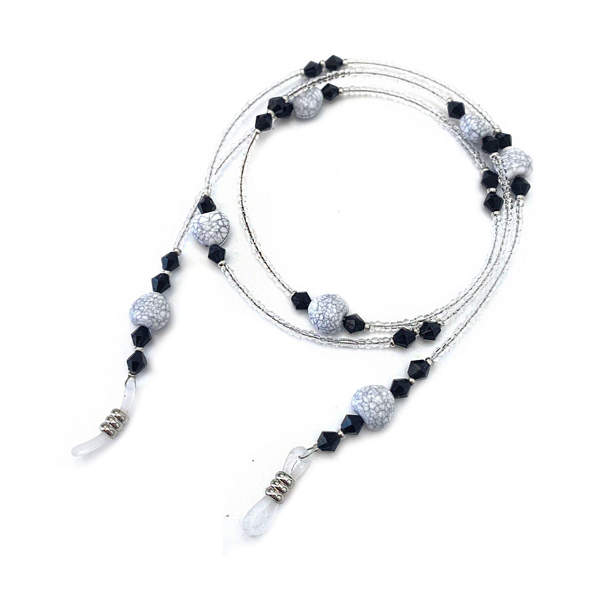 

Женский шнурок для очков для чтения из смолы с бусинами и опциональной цепочкой для очков от миопии