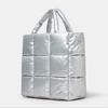 Quilted Handbag with Zip Closure Trendy and Roomy Shopper Bag for Women Girls