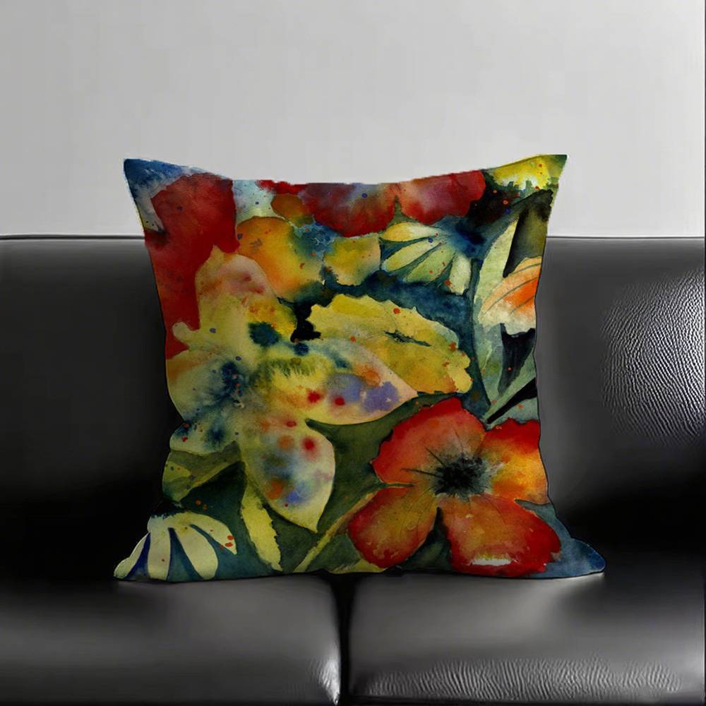 1 Stück Gensou Kissenbezug Quadrat Schlafzimmer Sofa Freizeit Komfort Kissen Auto Wohnzimmer Heimdekoration