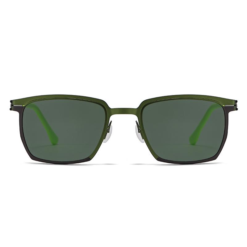 Unisex Two-Tone Retro Sunglasses: Light Luxury, High-End Feel, Outdoor Street Style