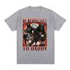 Sei respektvoll zu Papa Lustiges Wolf Meme Grafik T-Shirt Unisex Kleidung Mode Lockere T-Shirts Baumwolle Lässig Kurzarm T-Shirts