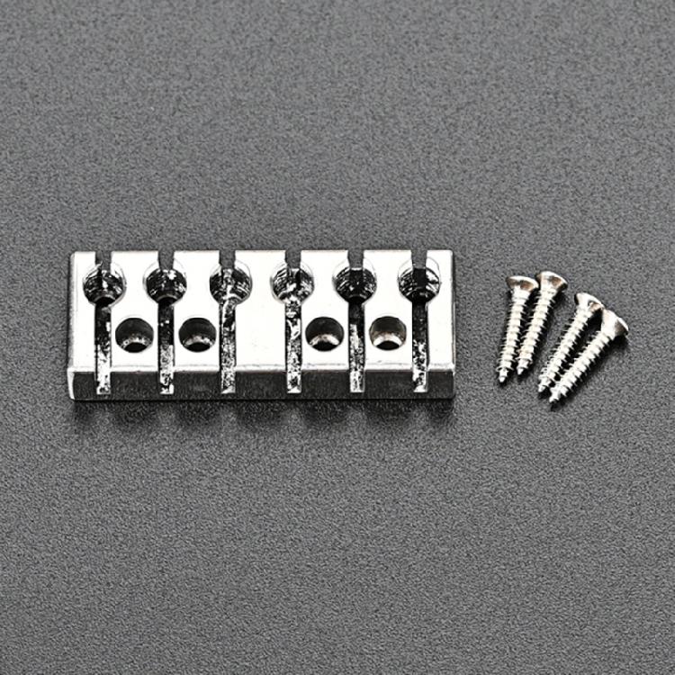Guitar Locking Nut 42mm 6-String Locking Nut Replacements Come with Screws Kit