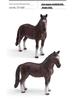 Cross-Border Kids' Wild Animal Horse Models - Dutch Draft Stallion & Tennessee Walking Mare Ornaments