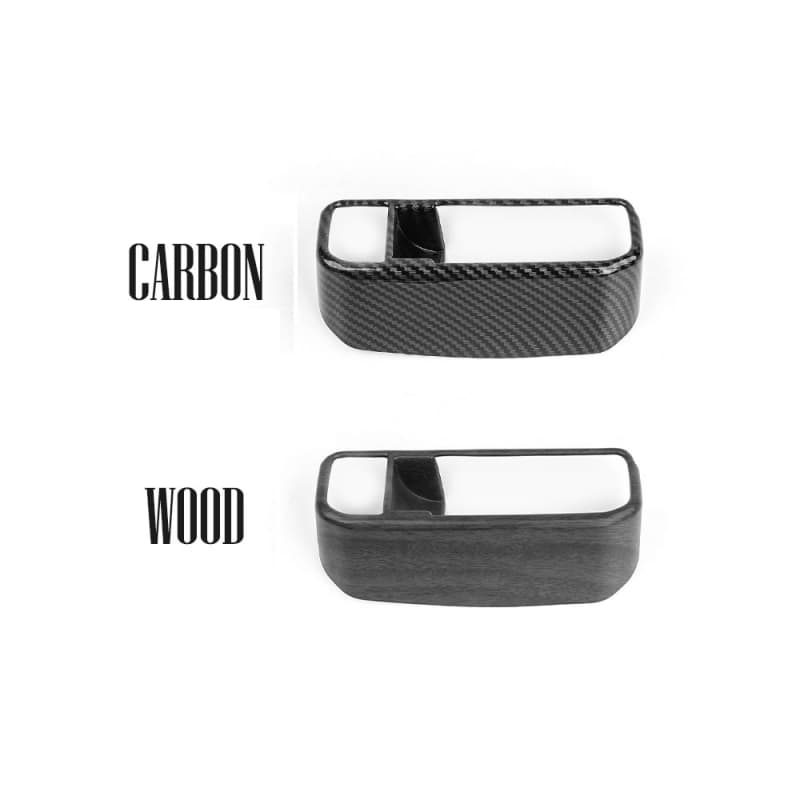 Auto Carbon Fiber ABS Front Headlight Adjustment Button Cover Trim For Kia EV3 2024 2025 Interior Accessories LHD