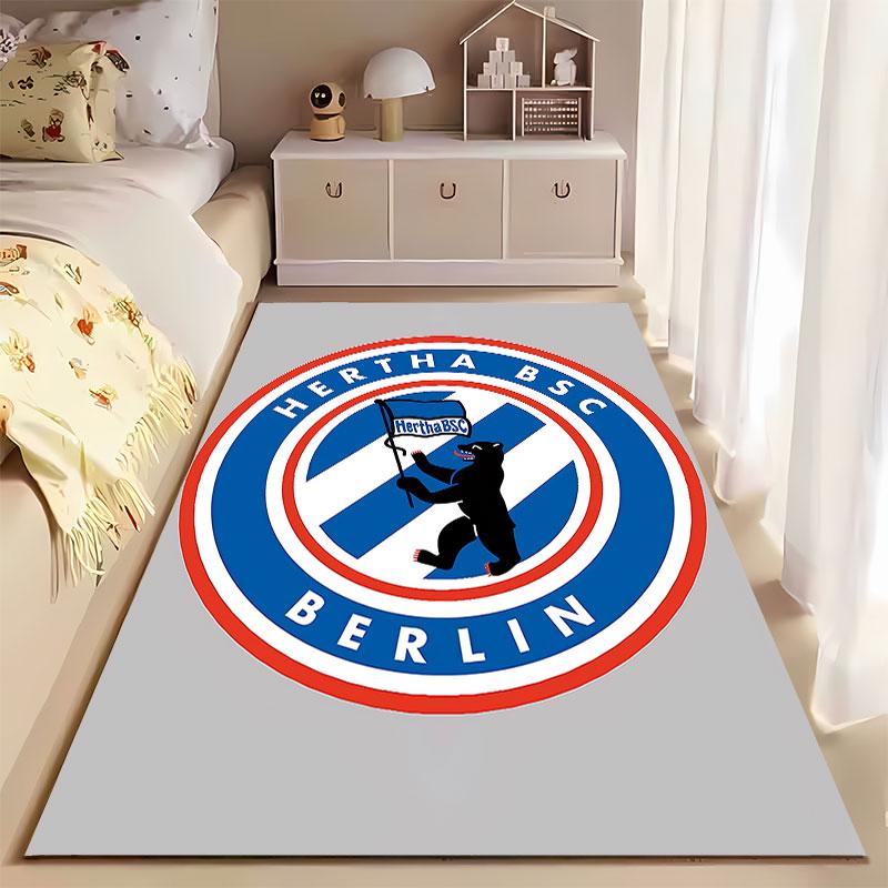 Hertha BSC Berlin Logo Carpet Suitable As a Non-slip Mat for the Living Room or Bedroom Sofa
