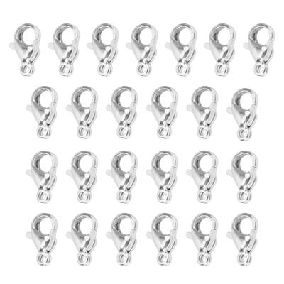 25Pcs Lobster Claw Clasps Stainless Steel Lobster Clips for DIY Bracelets Necklace Jewelry Making