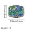 Light-proof Pill Box With 2 Compartments Travel Sealed Box Small Pill Organizer Container
