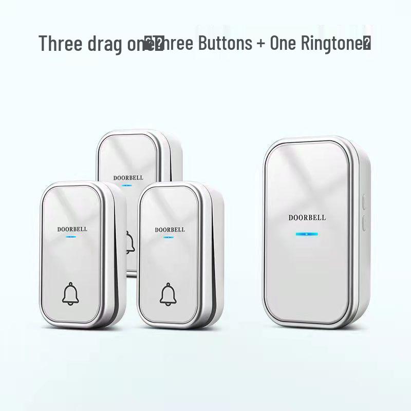 Battery-Free Wireless Doorbell: Waterproof, Long-Range, Smart Call for Home or Office.