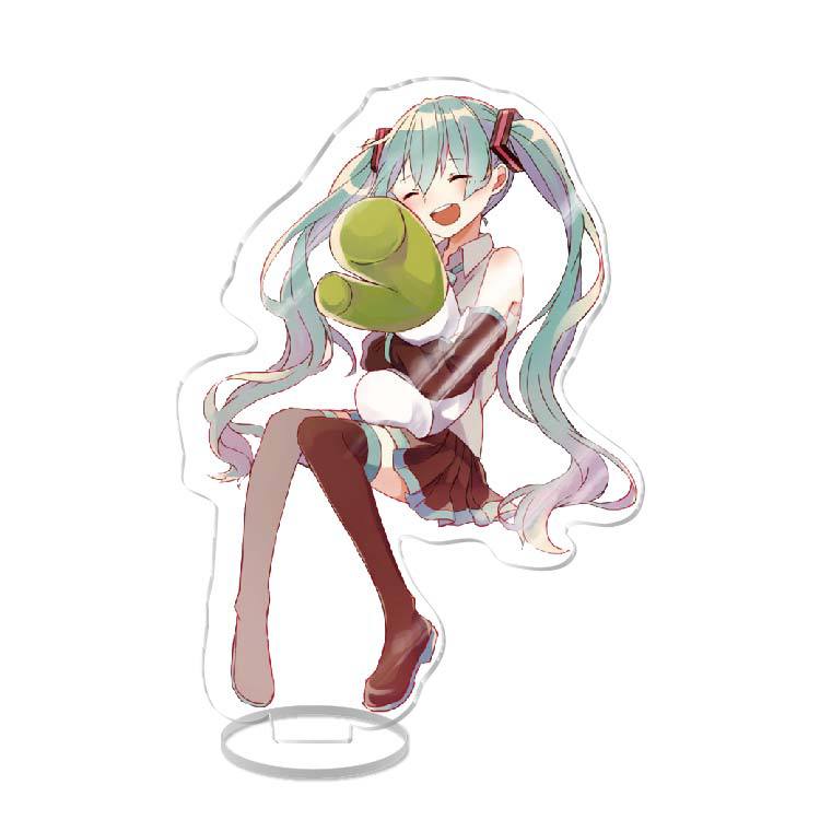 Anime Acrylic Stand Double Sided Artwork  Hatsune Miku Sakura Miku School Campus Figure Merchandise Otaku Collection