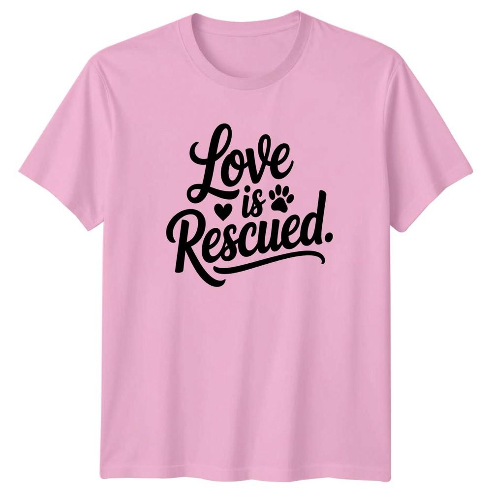 Love Is Rescued TShirt Dog Rescue Dogs Christmas Gift For Him And Her