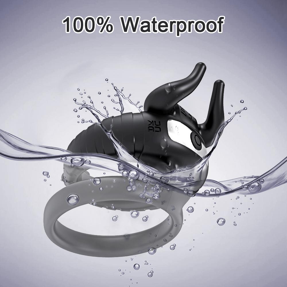 Вибрирующее кольцо на член для мужчин, мягкие силиконовые двойные кольца, игры для пар, секс-игрушка для взрослых, задержка эякуляции, мужское кольцо на пенис