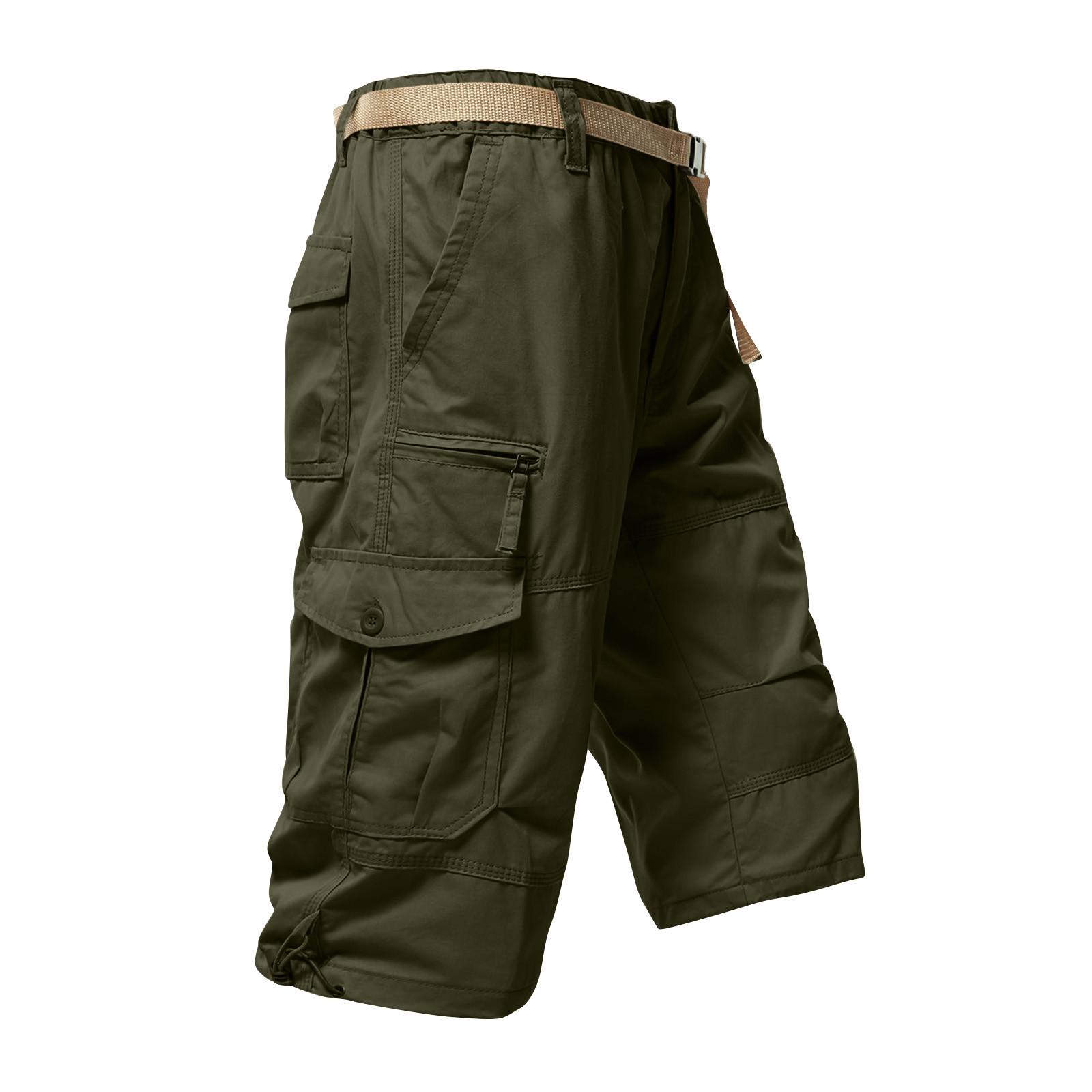 Мужские спортивные хлопковые льняные повседневные свободные шорты Повседневные пижамы — фото 4