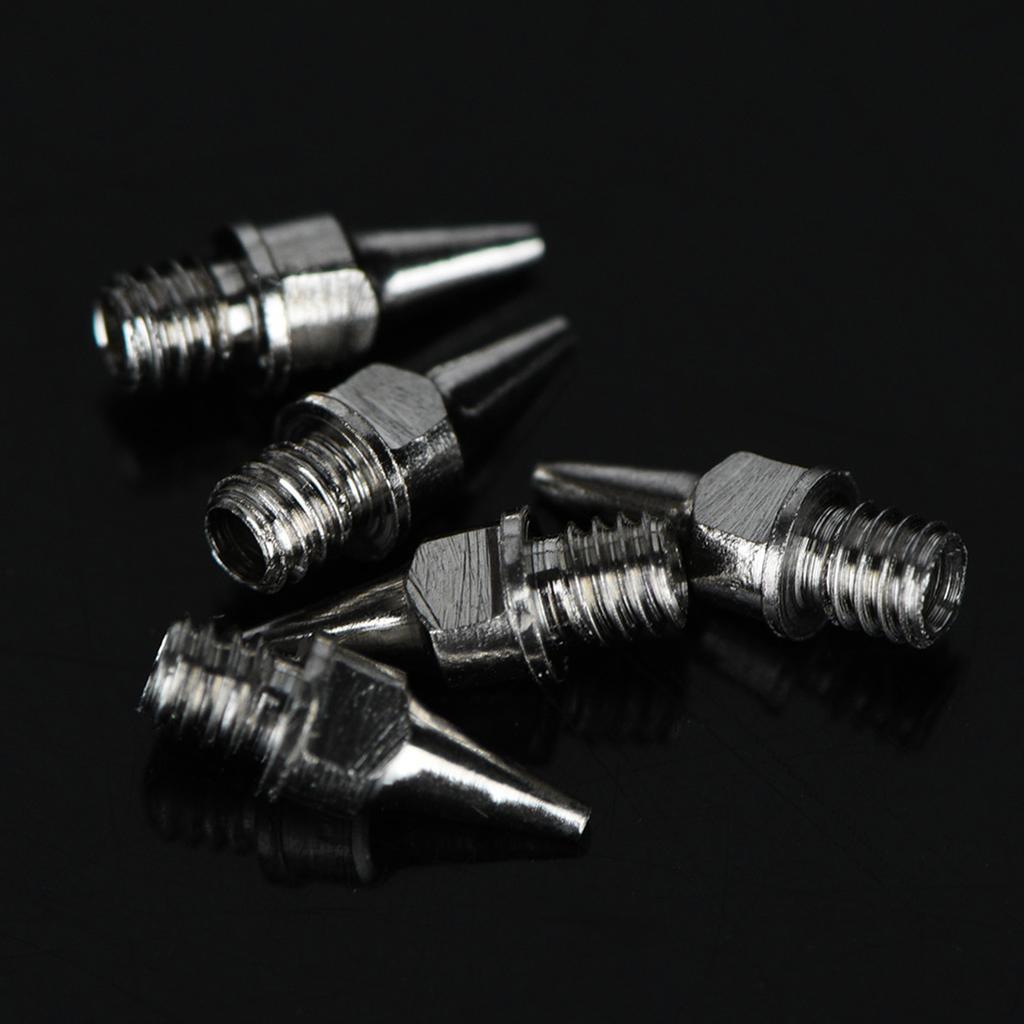 5pcs Airbrush Nozzle Accessories Painting Machine Gravity Feed Part Fluid 0.5mm