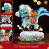 Handmade Horse Ornament Unfinished Cartoon DIY Twister Stick DIY Material Kit Cute Horse Twister Stick New Year