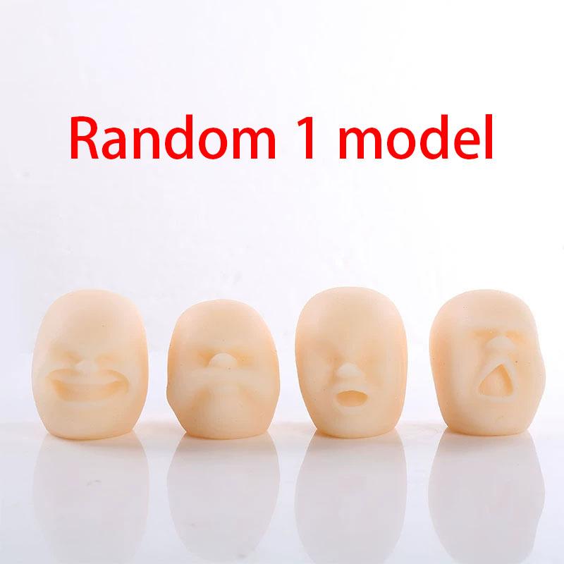 Creative Spoof Rubber Squeeze Face Emotion Party Gift Relaxation Stress Anti Stress Ball Stress Decompression Student Face Doll