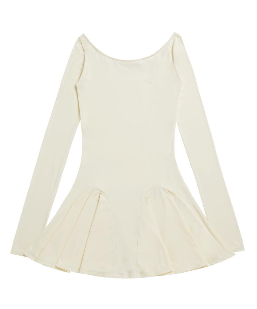 OJOS I:E Fluid Longsleeve Dress 01 / Ivory