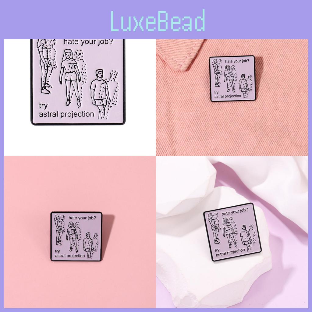 Quirky Geometric Alphabet Badge Unique Personality Brooch For Creative Expression