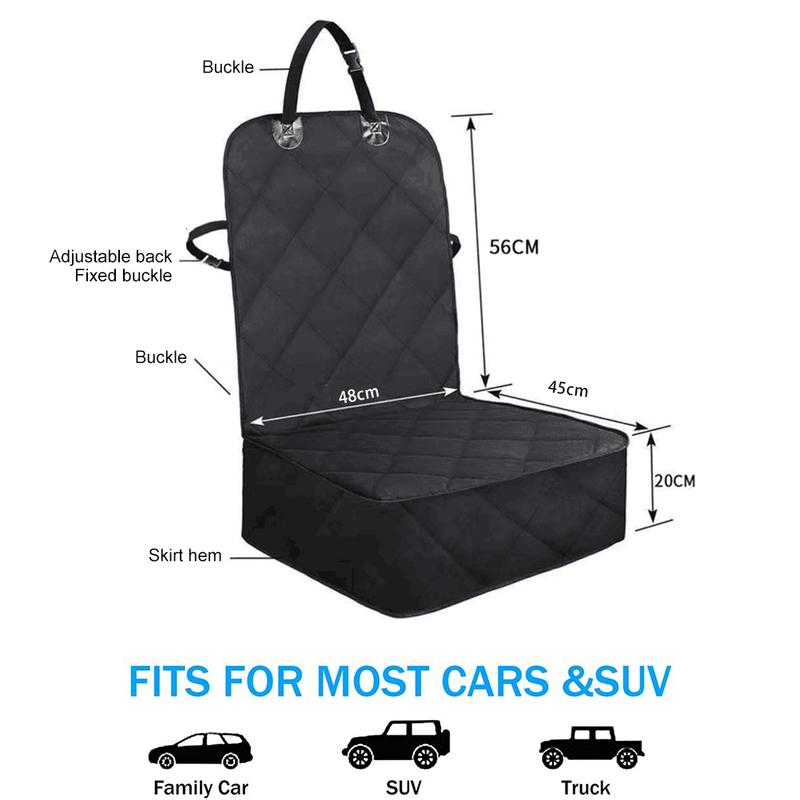 Car Rear Seat Mat Cushion Protector Waterproof Non-Slip Pet Cat Dog Carrier Mat Seat Cover Folding Back Seat Pet Cover Protector