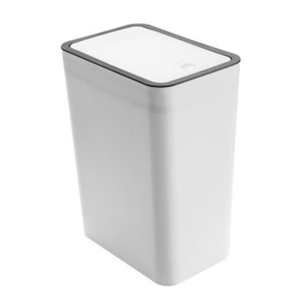 Household Garbage Cans Sled Large Capacity Odorless With Press Top Plastic Trash Bin For Home Kitchen Living Room Bathroom